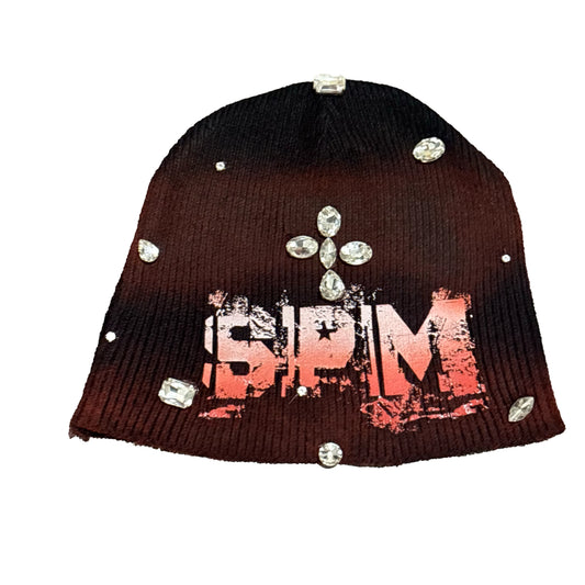 Black & Red Ombre Swarovski® Beanie