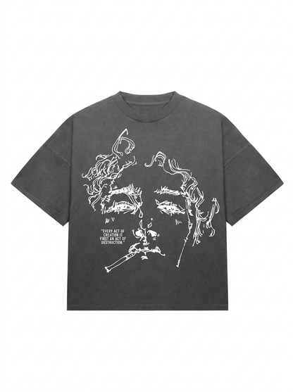 Every Act of Creation" Oversized Graphic Tee