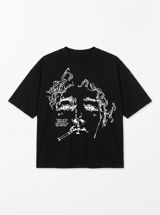 Every Act of Creation" Oversized Graphic Tee